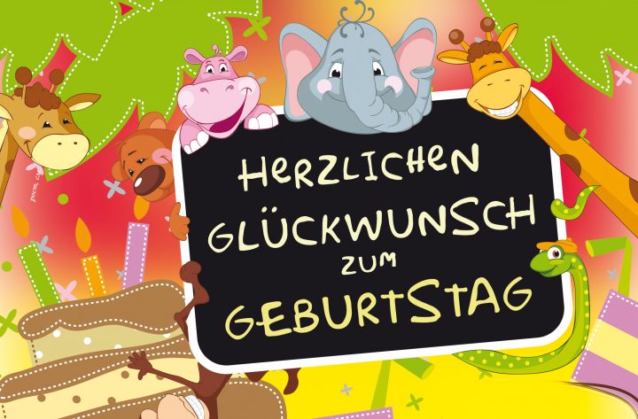 Kindergeburtstag Grußkarten - Luma Kartenedition - Schöne mit Glückwünsche Zum Kindergeburtstag Grußkarten