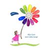 Kindergeburtstagskarte - Blumenmädchen ganzes Kindergeburtstagskarte