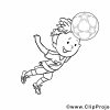Kindermalvorlage Kind Spielt Fussball bei Kindermalvorlage