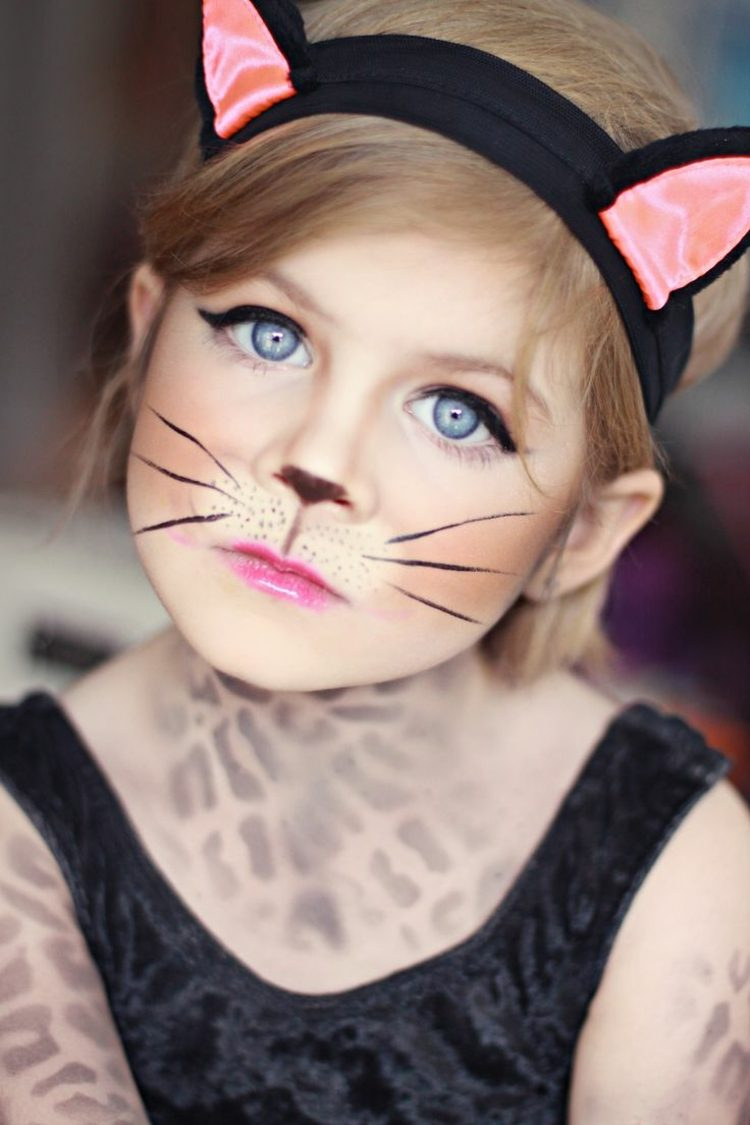 Kinderschminken Zum Fasching: 30 Einfache Ideen Mit Anleitungen bei Kinderschminken Katze Vorlagen