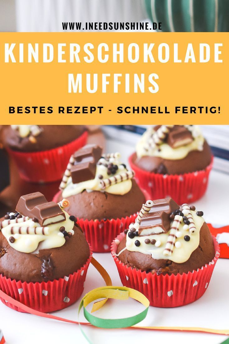 Kinderschokolade Muffins, Torte &amp; Mehr Für Kindergeburtstag in Kinderschokoladen Muffins Rezept