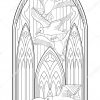 Kirchenfenster Gotik Malvorlage | Coloring And Malvorlagan in Kirchenfenster Malvorlage
