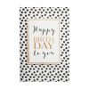 Klappkarte Happy Birthday Dots 3D bei Geburtstagskarten Schwarz Weiß