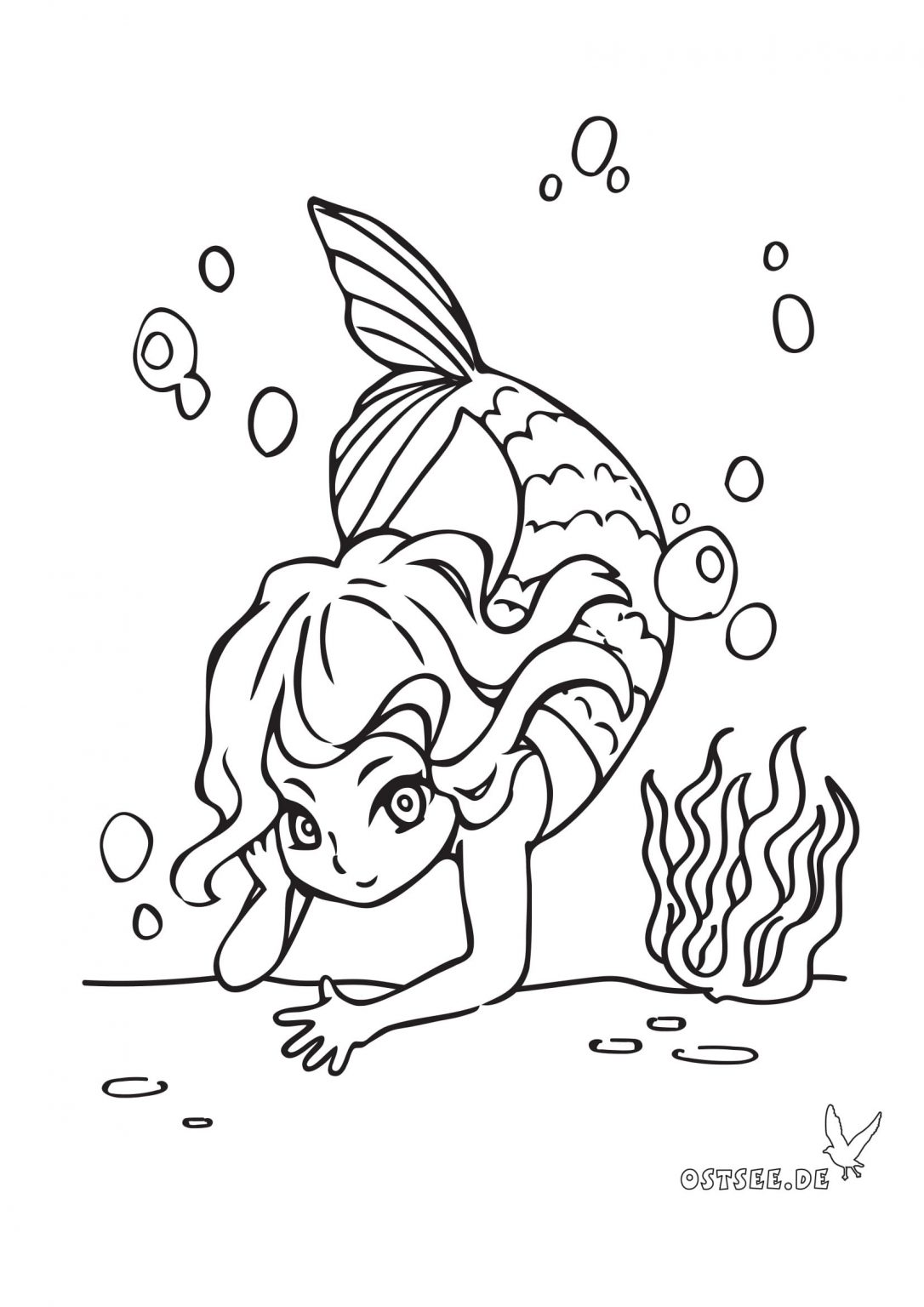 Kleine Meerjungfrau Als Ausmalbild Für Kleine OstseeFans Kleine Meerjungfrau Als Ausmalbild Für Kleine OstseeFans