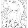 Kleurplaat: Dinosaur Coloring Page | Malvorlage Dinosaurier ganzes Mandala Dino