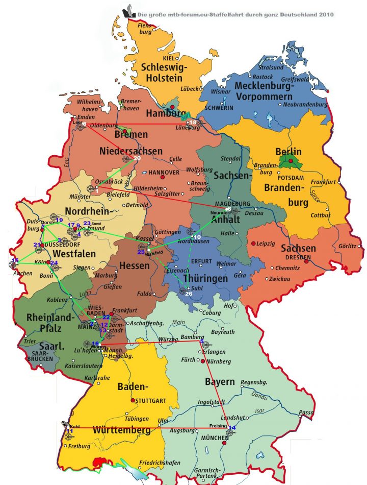 Deutschland Karte Staedte