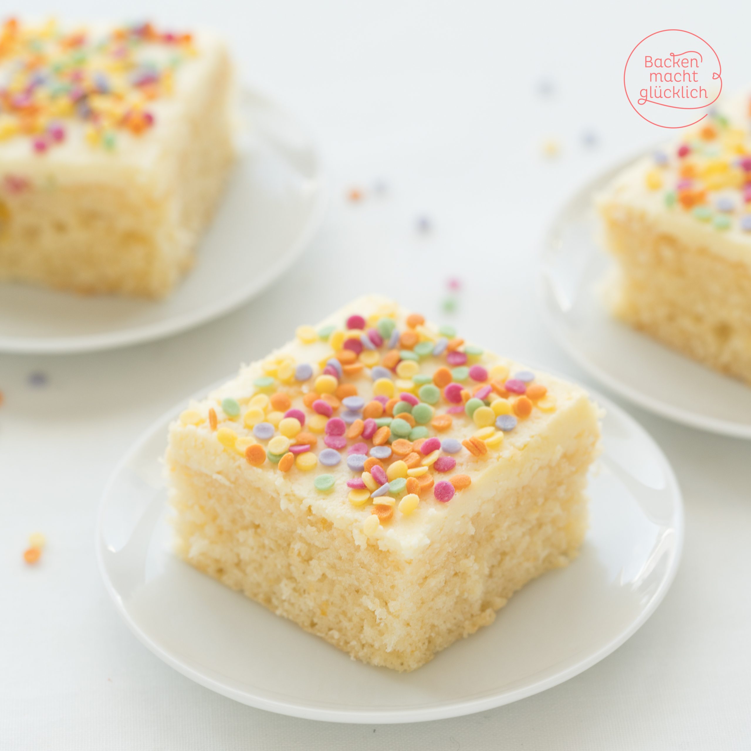 Konfetti-Kuchen Vom Blech ganzes Kuchenrezepte Für Kindergeburtstag Mit Bild