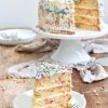 Konfetti Torte - Konfetti Kuchen | Rezept | Konfettikuchen bei Torten Für Kindergeburtstag Rezepte