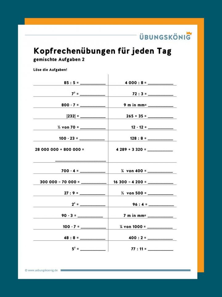 Rechenaufgaben 3 Klasse Zum Ausdrucken - kinderbilder.download