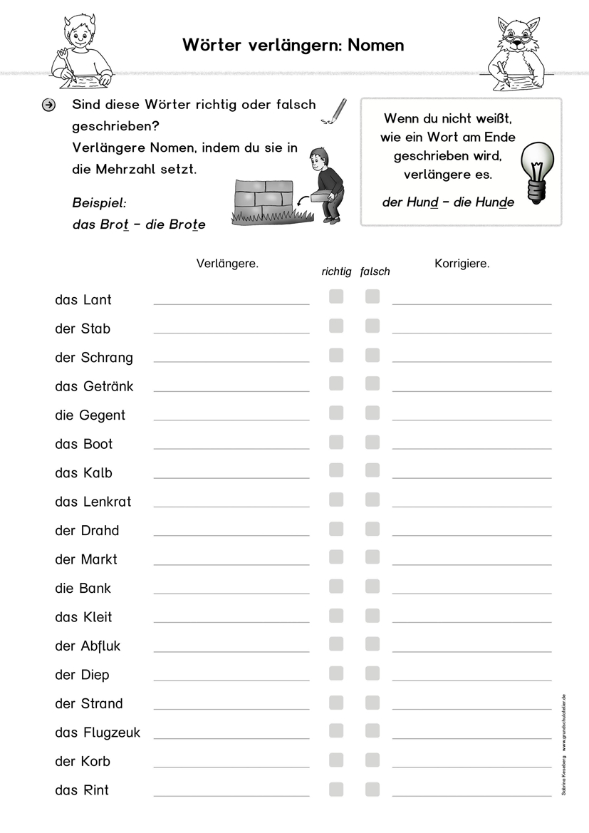 Kostenlose Arbeitsblätter Für Die Grundschule in Arbeitsblätter Grundschule Deutsch 1 Klasse