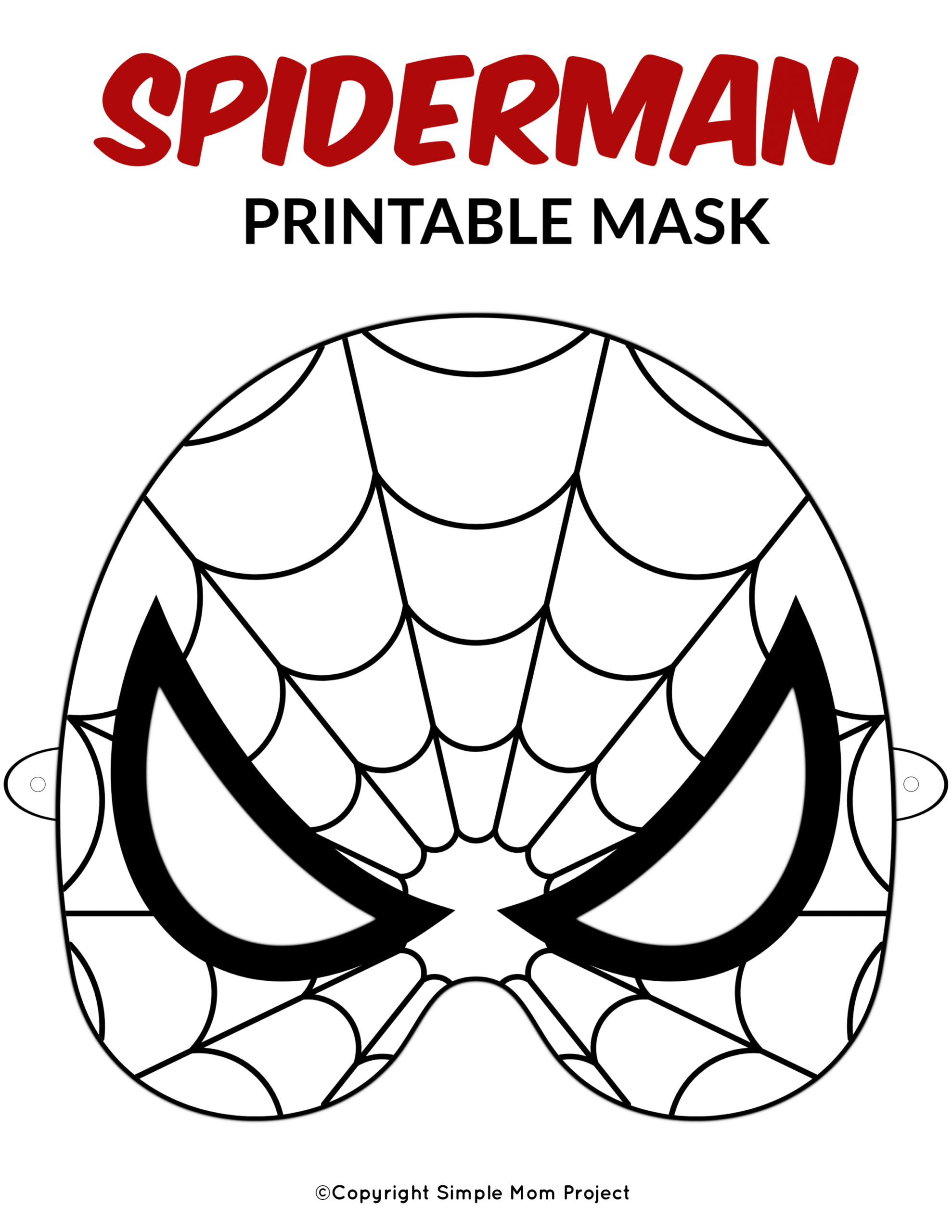 Kostenlose Druckbare SuperheldenGesichtsmasken Für Kinder in Halloween