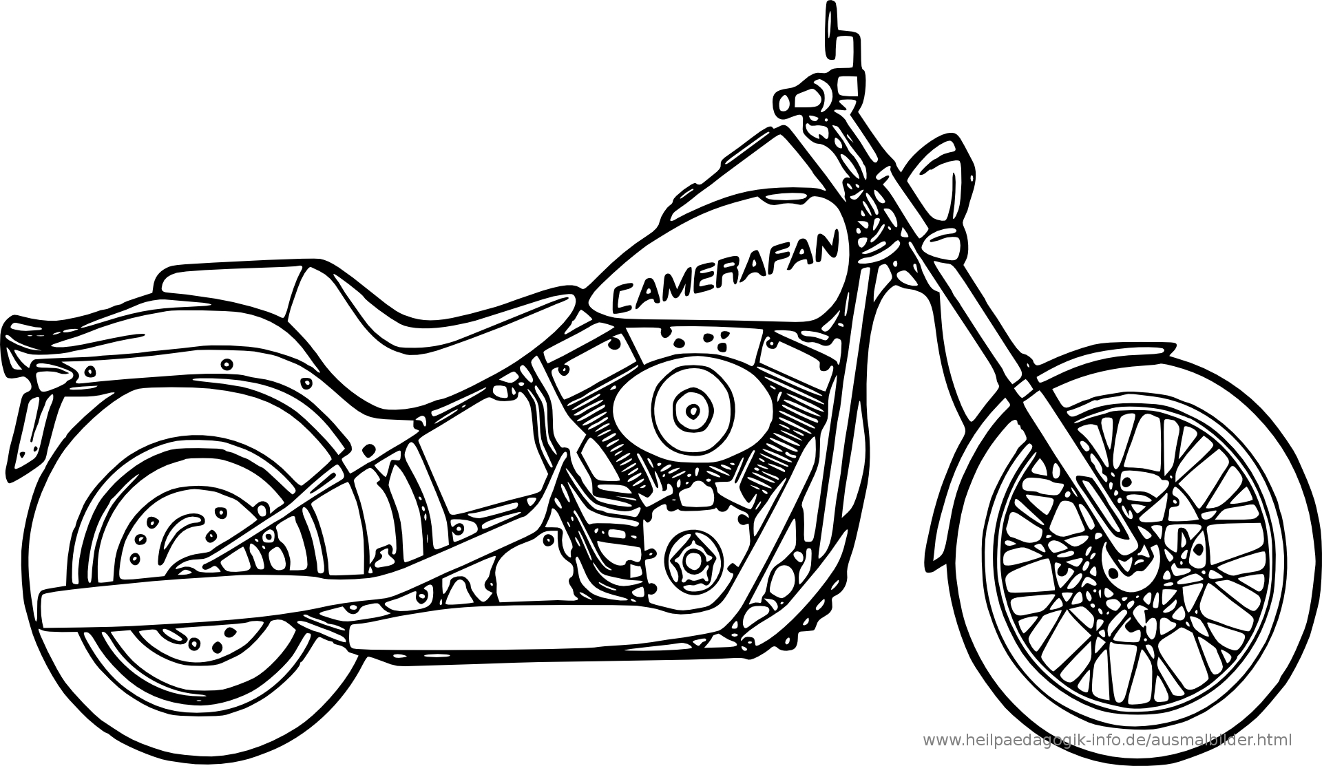 Kostenlose Malvorlagen Motorrad | Coloring And Malvorlagan innen Motorrad Malvorlage