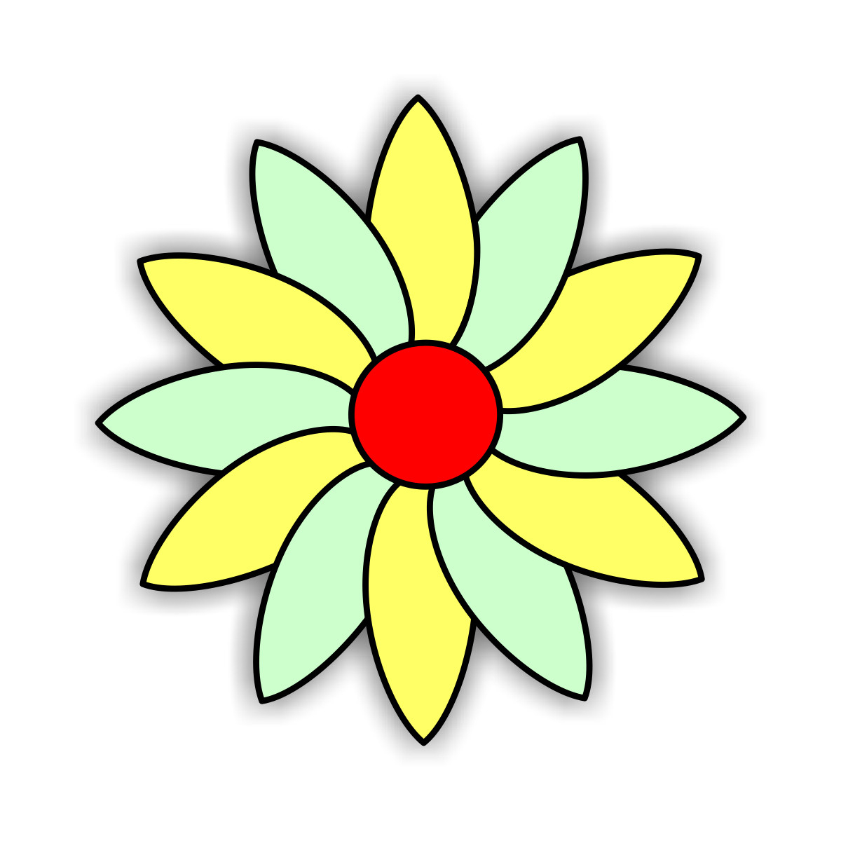 Kostenlose Malvorlagen (Window Color Fensterbilder) Zum Download innen Blumen Zum Ausschneiden