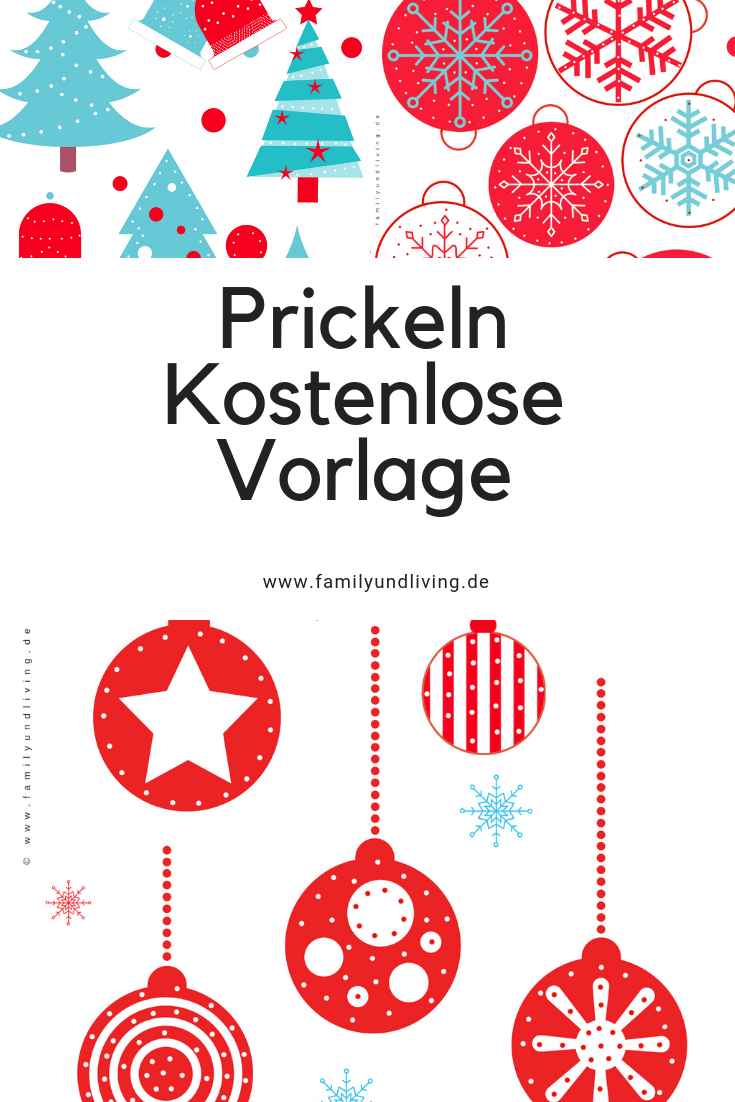 Kostenlose #weihnachtliche #prickelvorlage Zum #download bei Bilder Zu Weihnachten Kostenlos