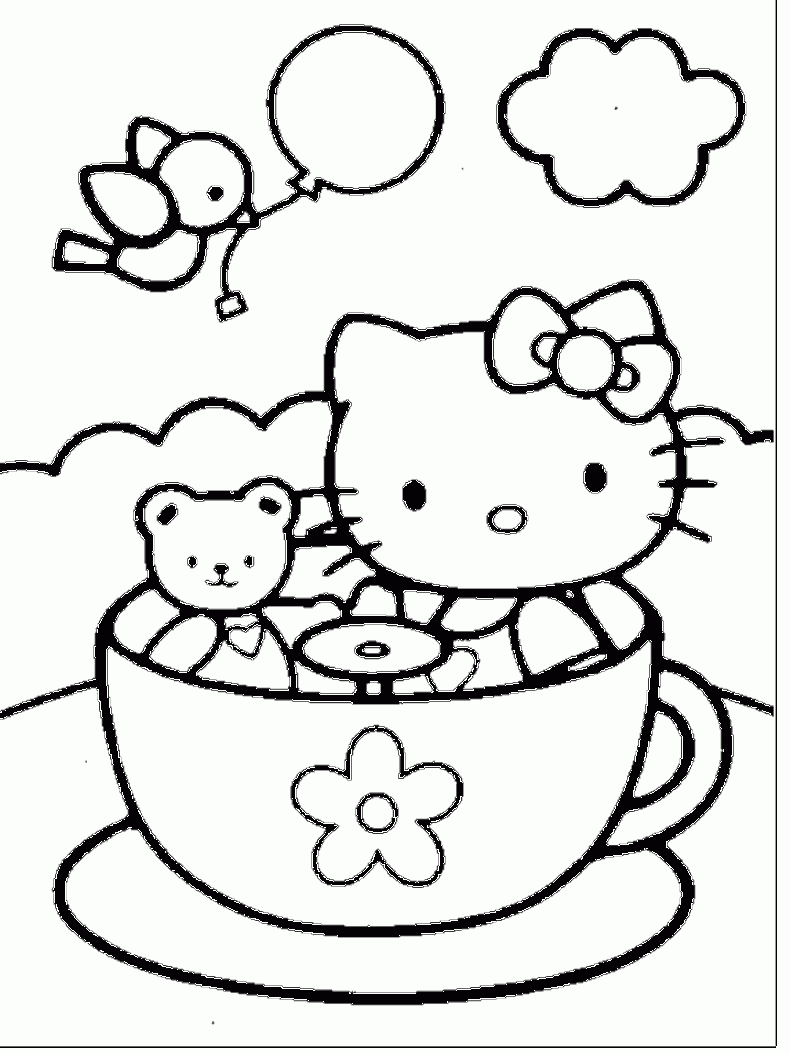 Kreativ Hello Kitty Ausmalbilder Online Kostenlos Fr Dein bei Hello Kitty Malvorlagen Kostenlos Ausdrucken