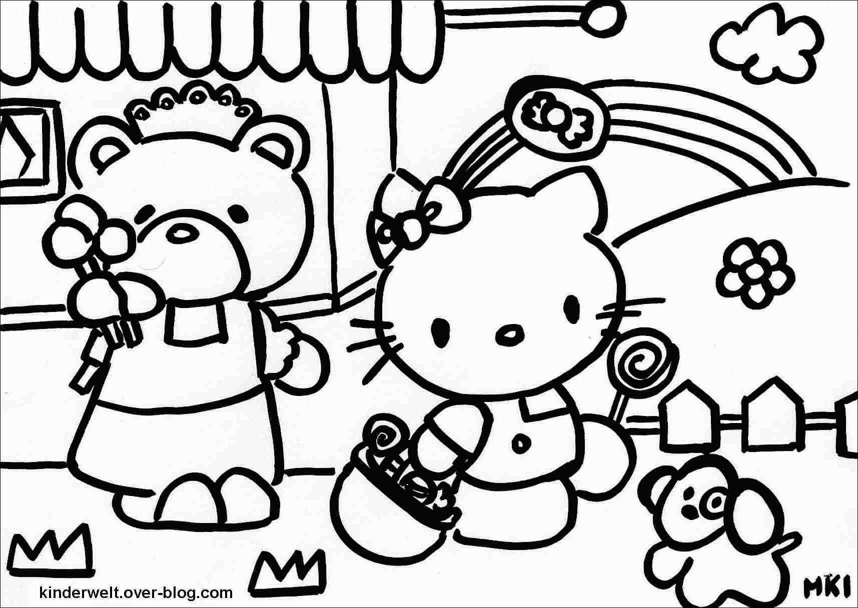 Kreativ Hello Kitty Ausmalbilder Online Kostenlos Fr Dein mit Hello Kitty Malvorlagen Kostenlos Ausdrucken
