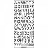Kreativ Sticker &quot;buchstaben &amp; Zahlen&quot; Schwarz über Zahlen In Buchstaben
