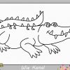 Krokodil Zeichnen Lernen Einfach Für Anfänger &amp; Kinder in Krokodil Bilder Für Kinder
