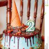 Kuchen: Geburtstags-Kuchen Mit Kerzen Für 2. Geburtstag über Geburtstagskuchen 2 Geburtstag