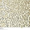 Labyrinth Der Illustration 3D Gold, Komplexes Lösen- Von in Labyrinth Lösen