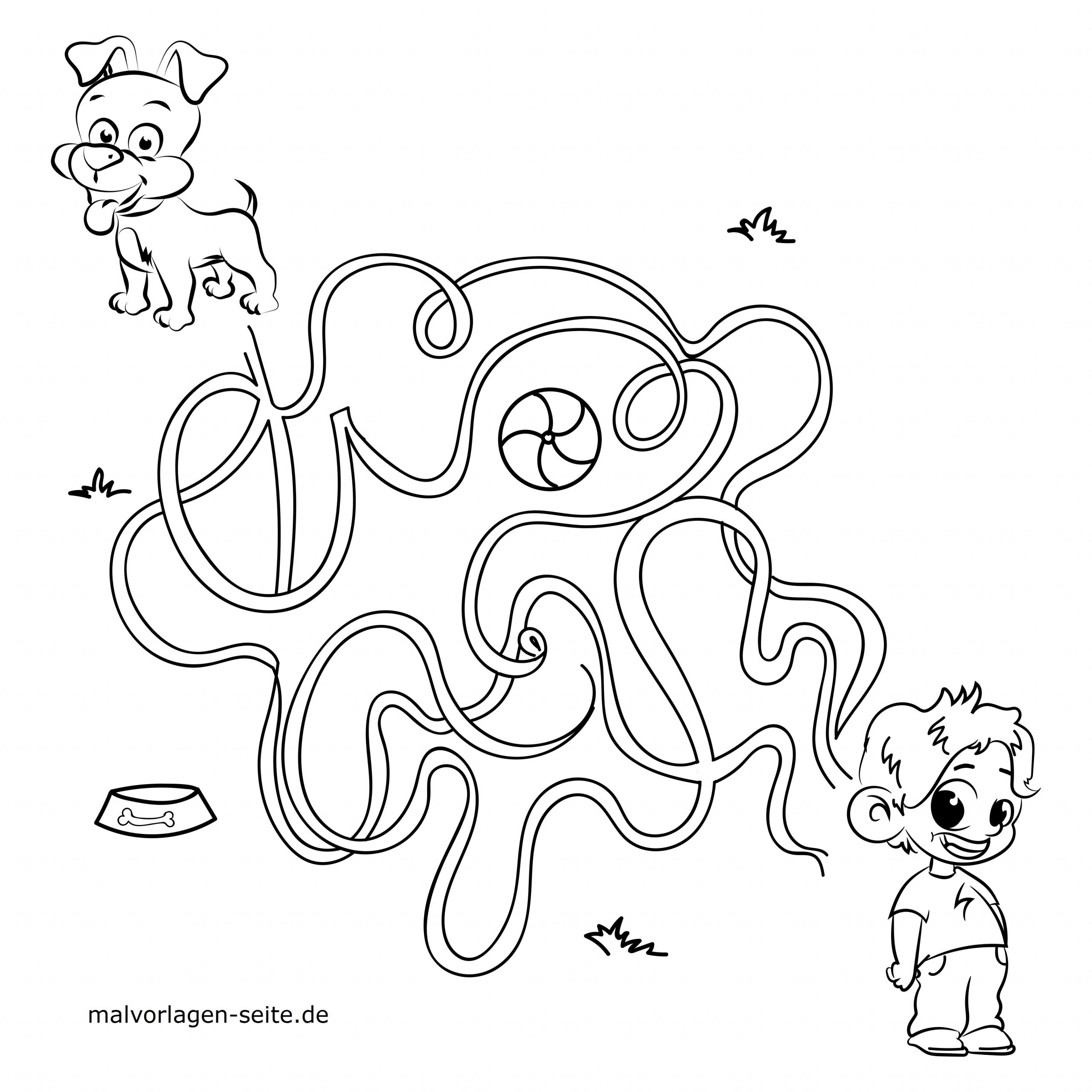 Labyrinth Für Kinder - Finde Deinen Weg - Rätsel innen Kinderrätsel Kostenlos