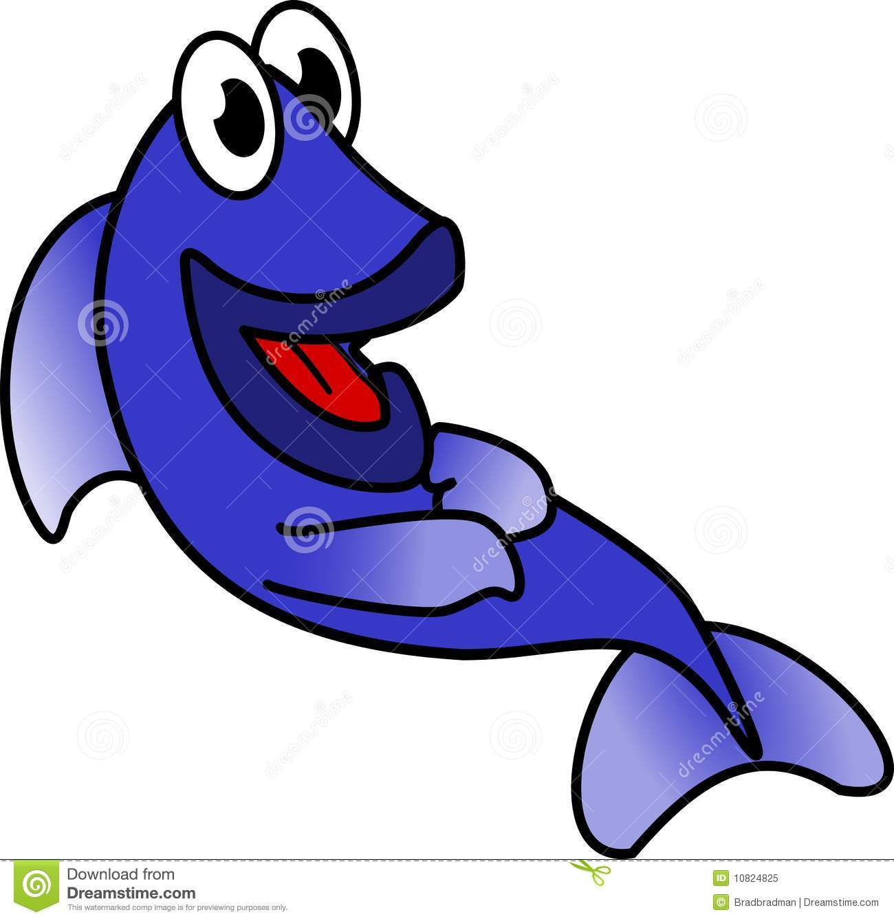 Lachende Blaue Fische Stock Abbildung. Illustration Von bei Lachende Fische