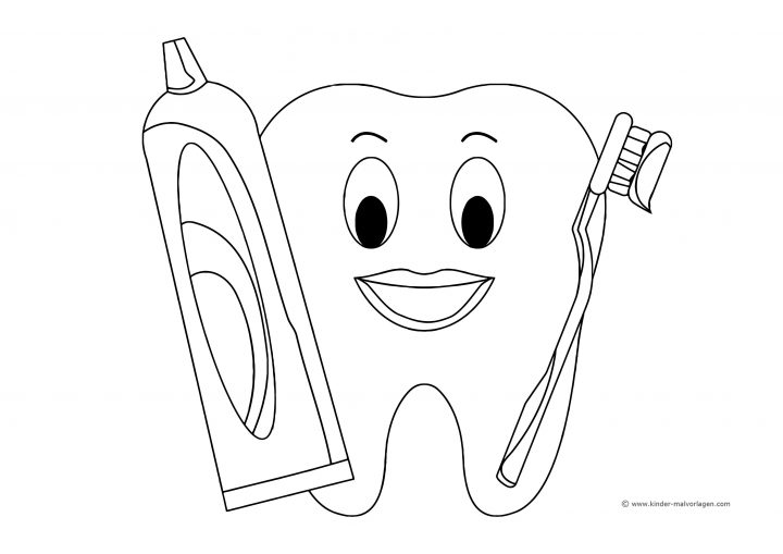 Lagz Rheinland-Pfalz in Ausmalbild Zahn - kinderbilder.download
