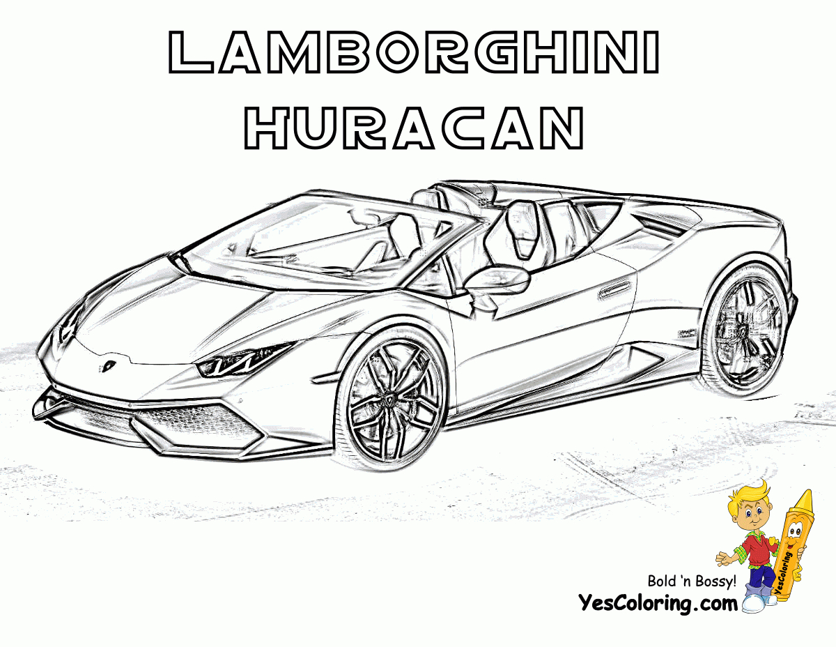 Lamborghini Huracan Malvorlage | Coloring And Malvorlagan bei Lamborghini Zum Ausmalen