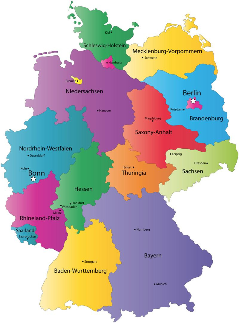 Landkarte | Landkarte, Landkarte Deutschland, Deutschland mit Karte Von Deutschland Mit Bundesländern