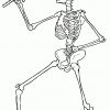 Laufendes Skelett Ausmalbild &amp; Malvorlage (Phantasie) für Skelett Zum Ausmalen