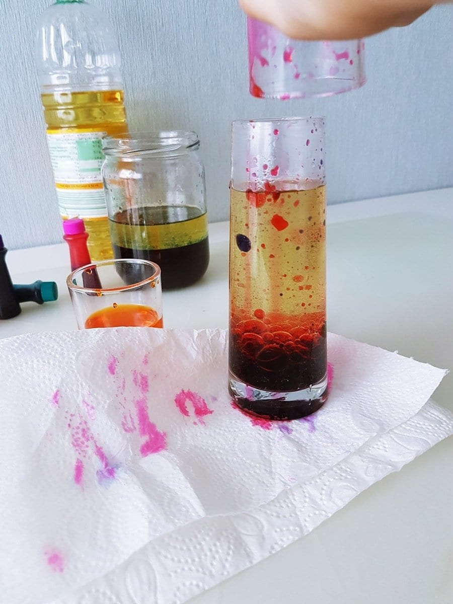 Lavalampe Selber Machen: Wasser Öl Experiment Für Kinder mit Warum Vermischt Sich Öl Nicht Mit Wasser