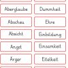 Lernstübchen: Abstrakte Nomen für Abstrakte Namenwörter 3 Klasse Übungen