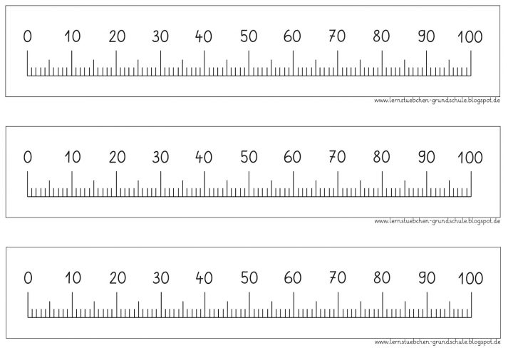 Lernstübchen: Der Zahlenstrahl bestimmt für Zahlenstrahl 100