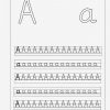 Lernstübchen: Schlichte Buchstabenschreibblätter Zum A A bei Grundschrift Arbeitsblätter