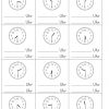 Lernstübchen: Uhrzeiten Ablesen - Halbe Stunden innen Uhrzeit Arbeitsblätter