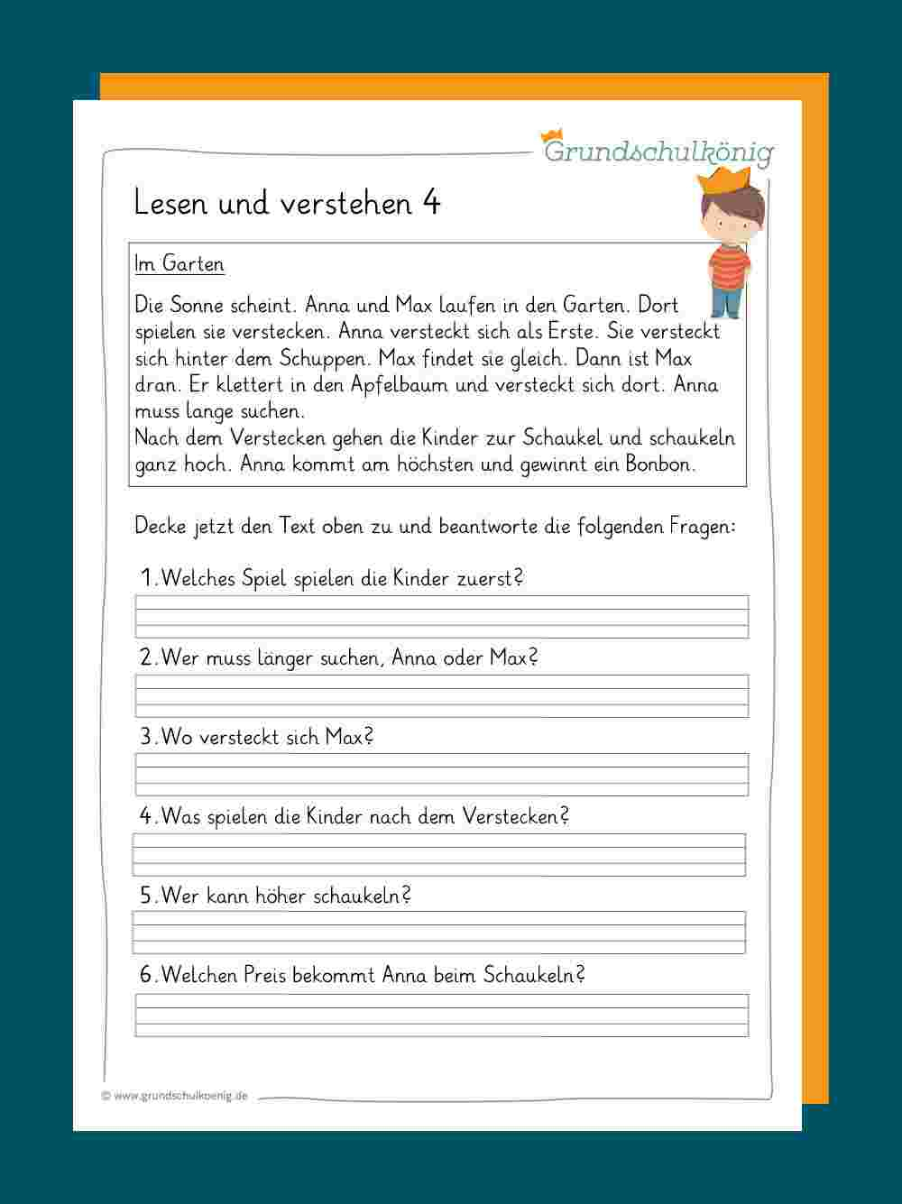 Lesen Und Verstehen mit Einfache Texte Auf Deutsch Für Anfänger