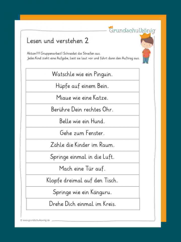 Lesen Und Verstehen verwandt mit Deutsch Übungen Klasse 2 Zum Ausdrucken