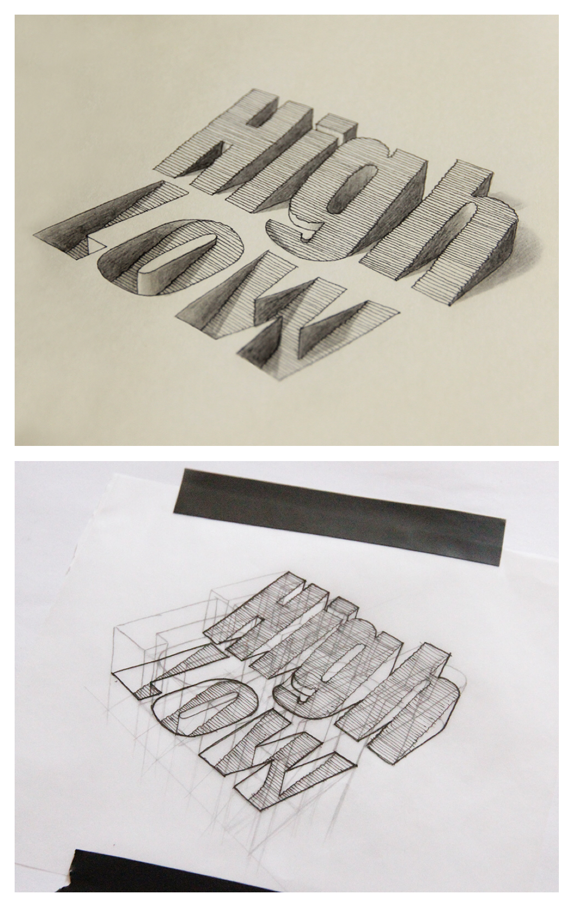 Lex Wilson ~ High Low | 3D Zeichnen, 3D Bilder Zeichnen in Optische Täuschung Basteln