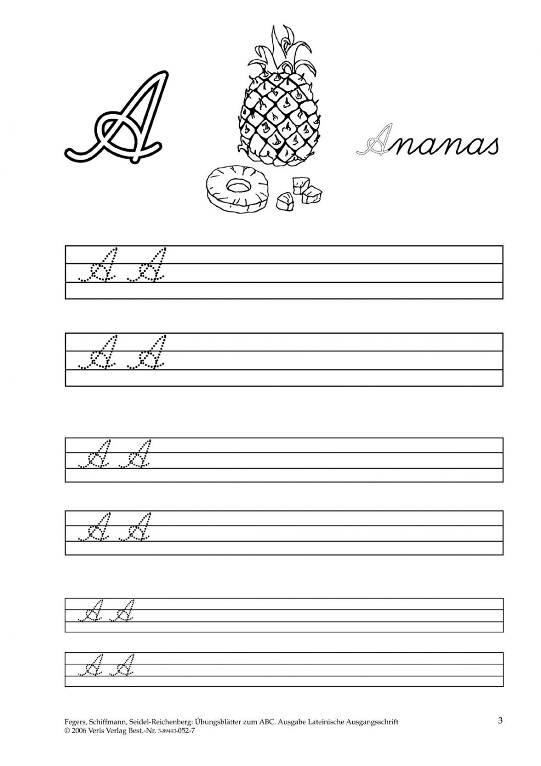 Lisas Abc. Übungsblätter. Ausgabe Lateinische Ausgangsschrift mit