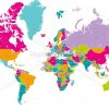Lizenzfreie Vektorgrafik 14841927 - Welt Karte Mit Länder Grenzen Und  Länder Namen Vektor verwandt mit Weltkarte Kontinente Länder