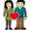 Lizenzfreies Foto 8752776 - Verliebtes Paar Mit Herz Comic bestimmt für Verliebtes Paar Comic