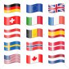 Lizenzfreies Foto 9524972 - Set Länder Flaggen Geschwungen in Flaggen Der Eu Länder