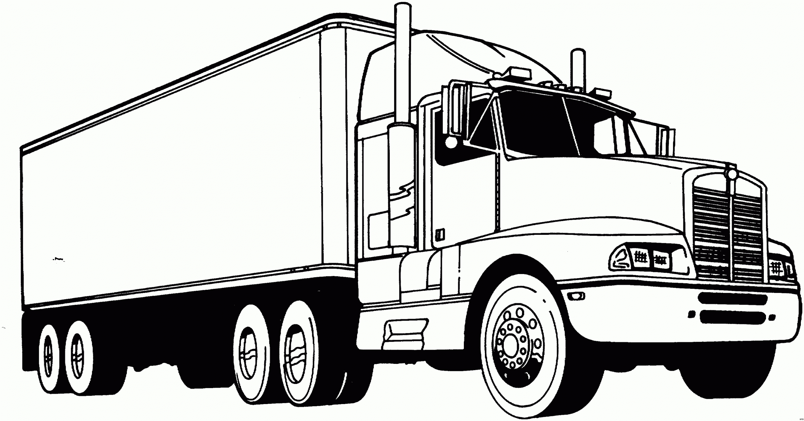 Lkw Einfach Ausmalbild &amp; Malvorlage (Die Weite Welt) für Ausmalbilder Lastwagen