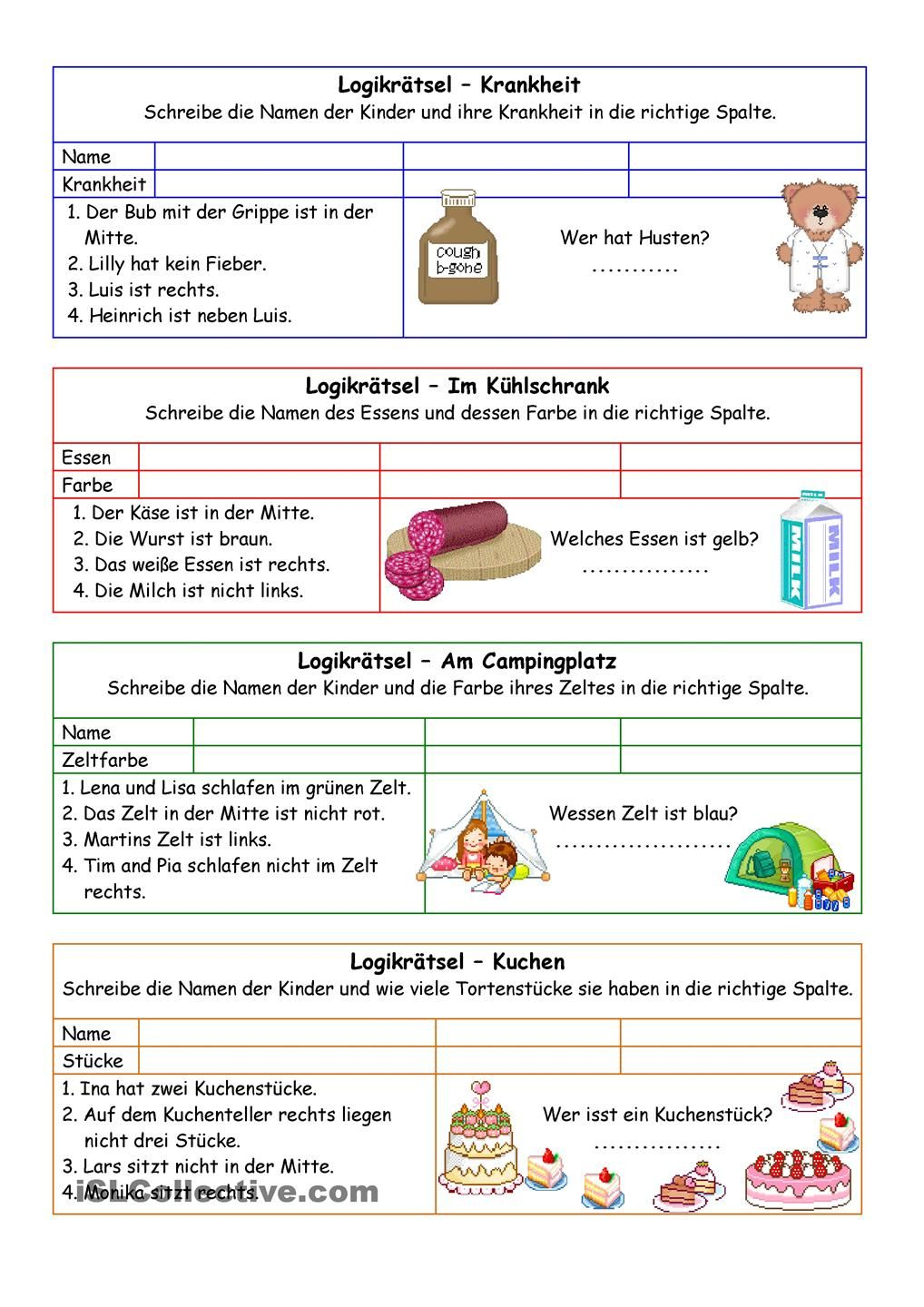 Logikrätsel 02 (+Lösung) (Mit Bildern) | Logik Rätsel für Einfache Rätsel Für Kindergartenkinder