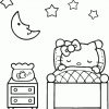 Lovely Sleeping Hello Kitty Coloring Page | Hello Kitty innen Hello Kitty Ausmalbilder Weihnachten