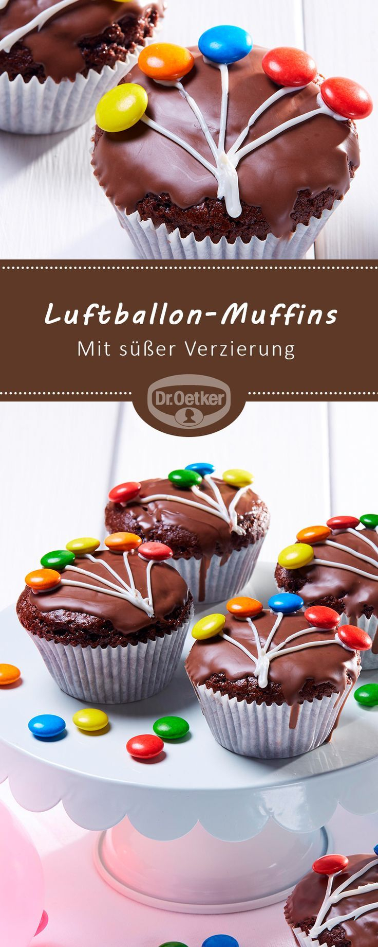 Luftballon-Muffins für Cupcakes Rezepte Für Kindergeburtstag