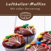 Luftballon-Muffins verwandt mit Muffin Rezept Kindergeburtstag Einfach