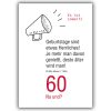 Lustige Geburtstagskarte Zum 60. Geburtstag: 60 Na Und? Es Ist Soweit! bestimmt für Geburtstagskarten Schwarz Weiß