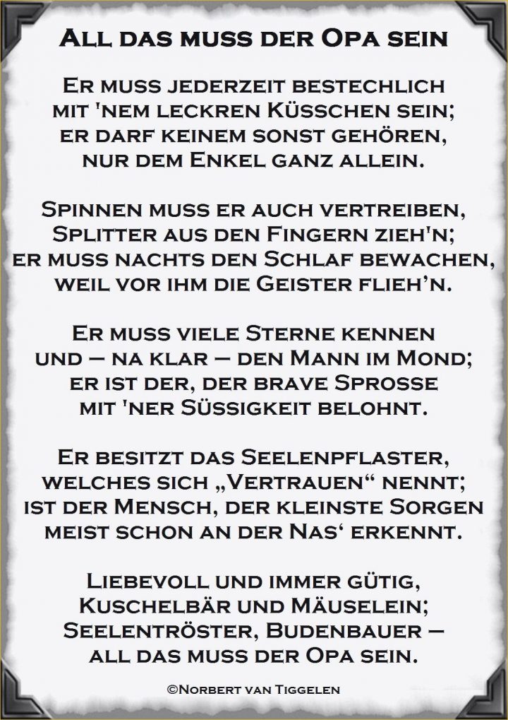 Lustige Geburtstagswünsche Für Opa Beautiful Gedicht Zum 80 ganzes Gedicht Für Opa Zum 70 Geburtstag Von Den Enkeln