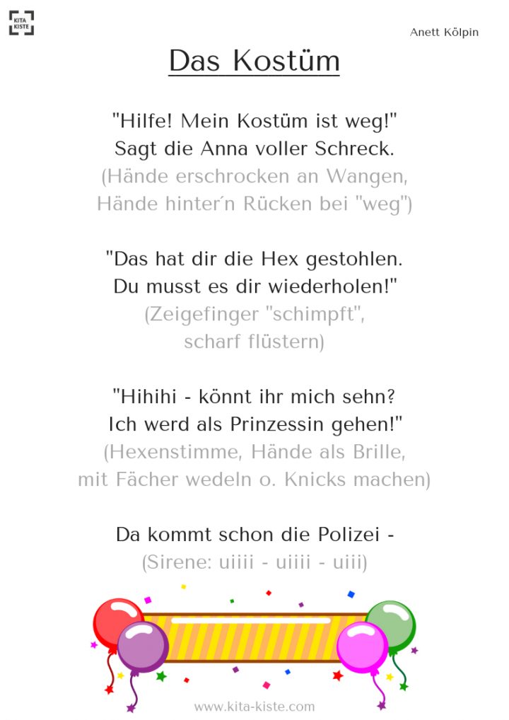 Lustiges Fingerspiel Zum Fasching In #kindergarten mit Zirkus Kindergarten Fingerspiel